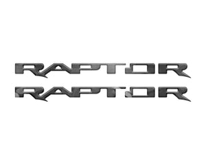 Tufskinz Bronco Raptor Running Board Letter Overlays - Race Red