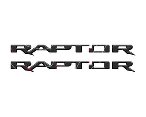 Tufskinz Bronco Raptor Running Board Letter Overlays - Race Red