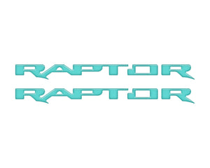 Tufskinz Bronco Raptor Running Board Letter Overlays - Race Red