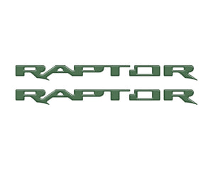 Tufskinz Bronco Raptor Running Board Letter Overlays - Race Red