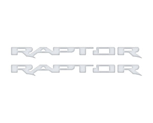 Tufskinz Bronco Raptor Running Board Letter Overlays - Race Red