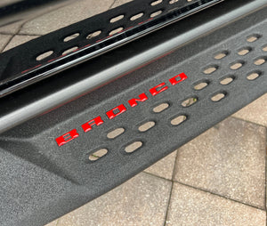 Tufskinz Bronco Running Board Letter Inserts/Overlays Fits 2021-2025 Ford Bronco