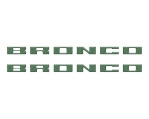 Tufskinz Bronco Running Board Letter Inserts/Overlays Fits 2021-2025 Ford Bronco