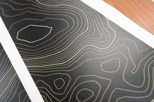 StickerFab Topographic B Pillar Overlays - 2024+ Ranger