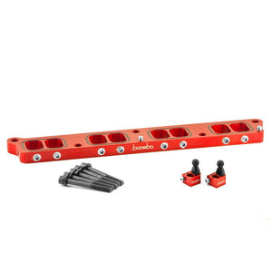 Boomba Racing 2.3L Intake Manifold Spacer for 2021-2024 Ford Bronco & Ranger - Red