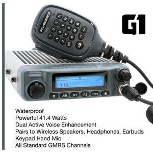 Rugged Radios Two-Way GMRS Mobile Radio Kit 41 Watt - G1 Waterproof 21+ Ford Bronco | BRONCO-G1