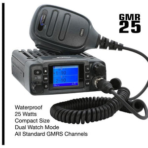 Rugged Radios Two-Way GMRS Mobile Radio Kit 25 Watt - GMR25 Waterproof 21+ Ford Bronco | BRONCO-GMR25