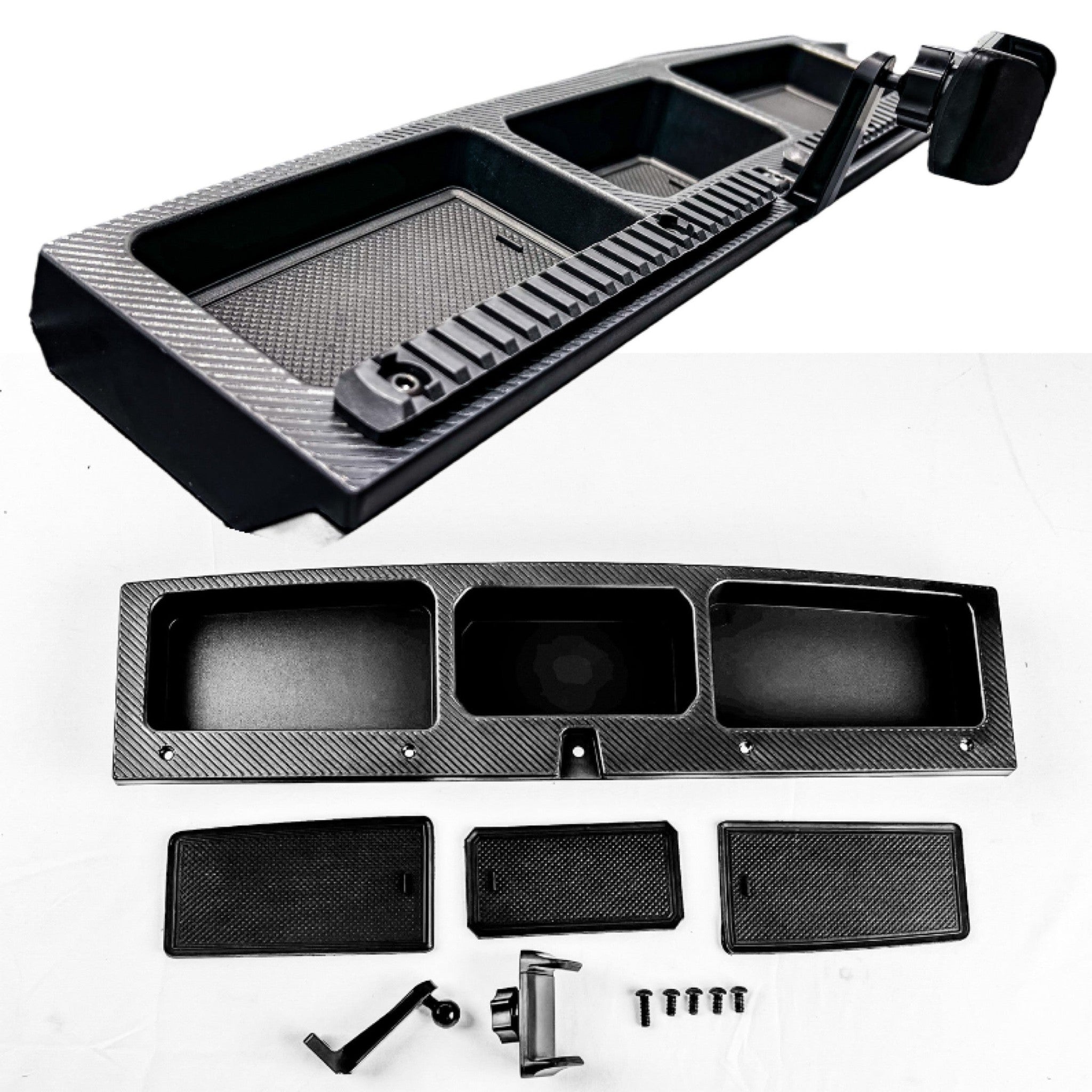 Buckle Up Off-Road Dash Organizer with Phone Mount for 2021+ Ford Bronco without B&O System or Charge Port on dash