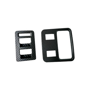 BBM 2pc Matte Carbon Window Switch Cover Kit for 2021-2024 Ford Bronco (4-Door)