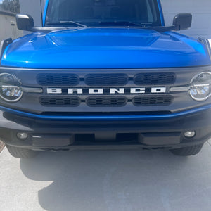 Lumen8 Outer Banks & Big Bend Grille Inserts for 2021+ Ford Bronco - Matte Black