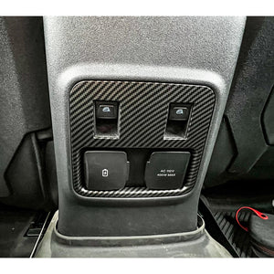 BBM 2pc Matte Carbon Window Switch Cover Kit for 2021-2024 Ford Bronco (4-Door)