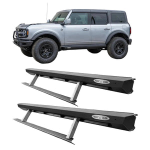 Rock Slide Engineering Step Sliders for 2021+ Ford Bronco 4 Door (Set of 2) | BD-SS-300-BR4