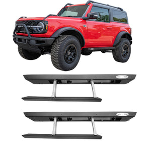 Rock Slide Engineering Step Sliders for 2021+Ford Bronco 2 Door (Set of 2) | BD-SS-300-BR2