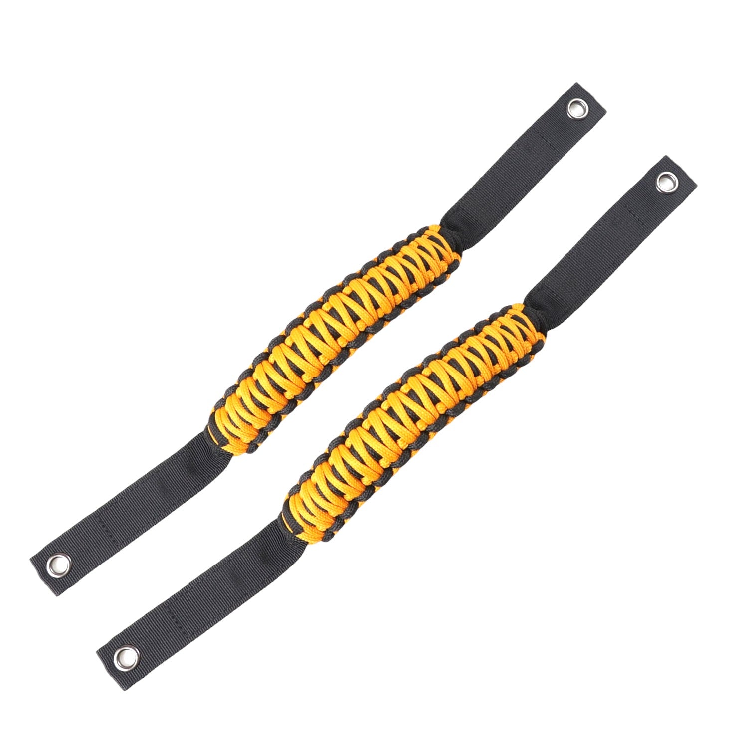 Buckle Up Off-Road Paracord Grab Handles Set of 2 for 2021+ Ford Bronco - Cyber Orange (Yellow)