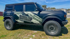 Buckle Up Off-Road Wide Track Flares for 2021+ Ford Bronco Set of 4 | bub6gwflare
