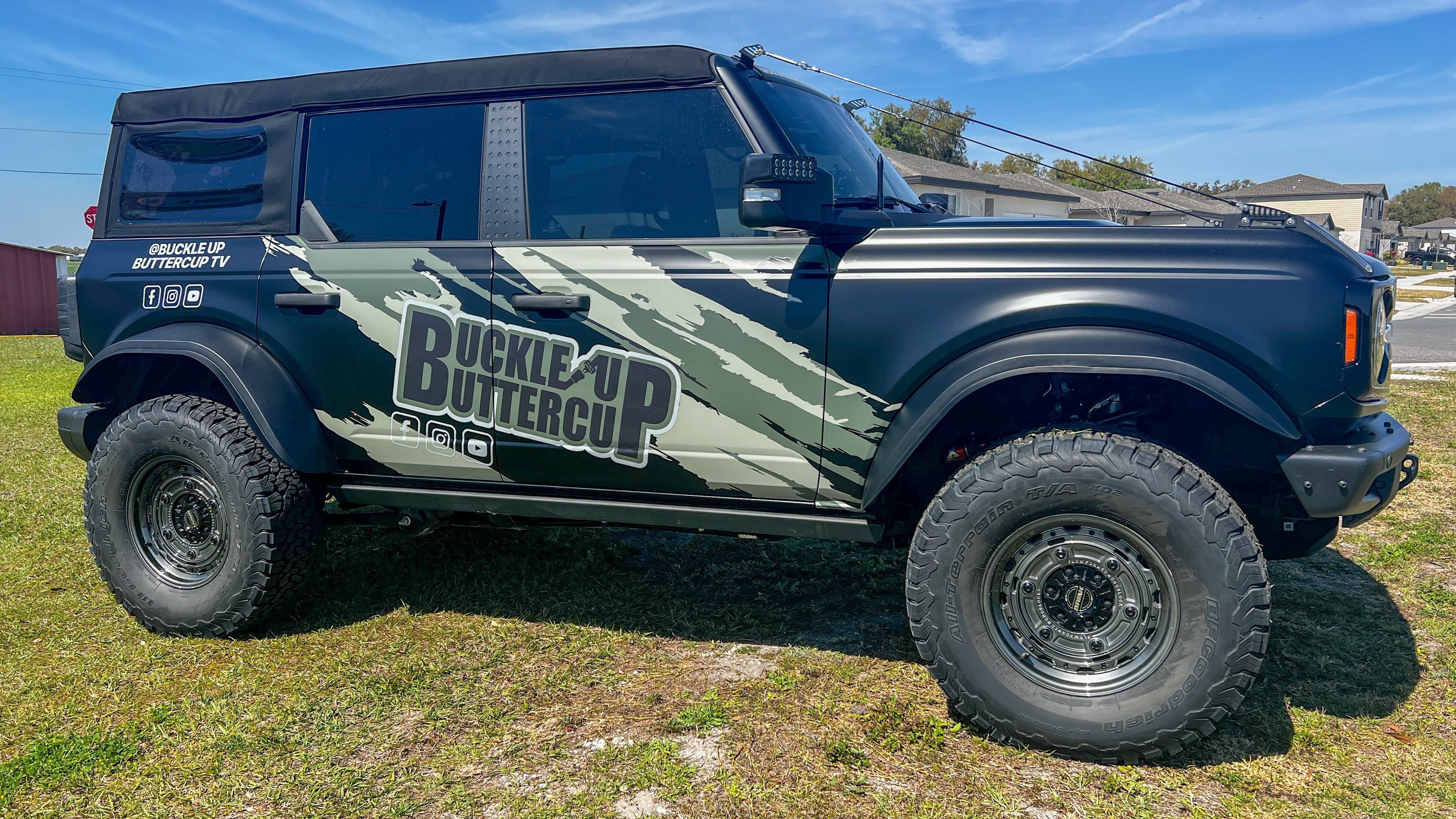 Buckle Up Off-Road Wide Track Flares for 2021+ Ford Bronco Set of 4 | bub6gwflare