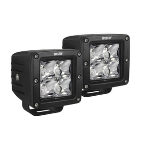 Westin HyperQ LED Auxiliary Lights Spot Beam (Set of 2) - Black | 09-12200A-PR
