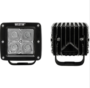 Westin HyperQ LED Auxiliary Lights Spot Beam (Set of 2) - Black | 09-12200A-PR