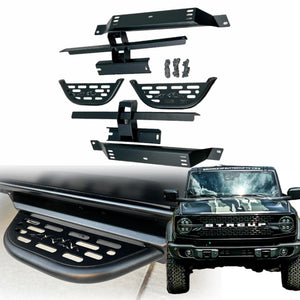 *Clearance* Buckle Up Off-Road Gallop Bolt-On Steps for 2021 for 2021+ Ford Bronco 2d or 4d Without Rock Rails Set of 2