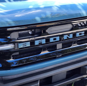 UPR Bronco Grille Replacement Lettering (Velocity Blue) | UPR-3683-04