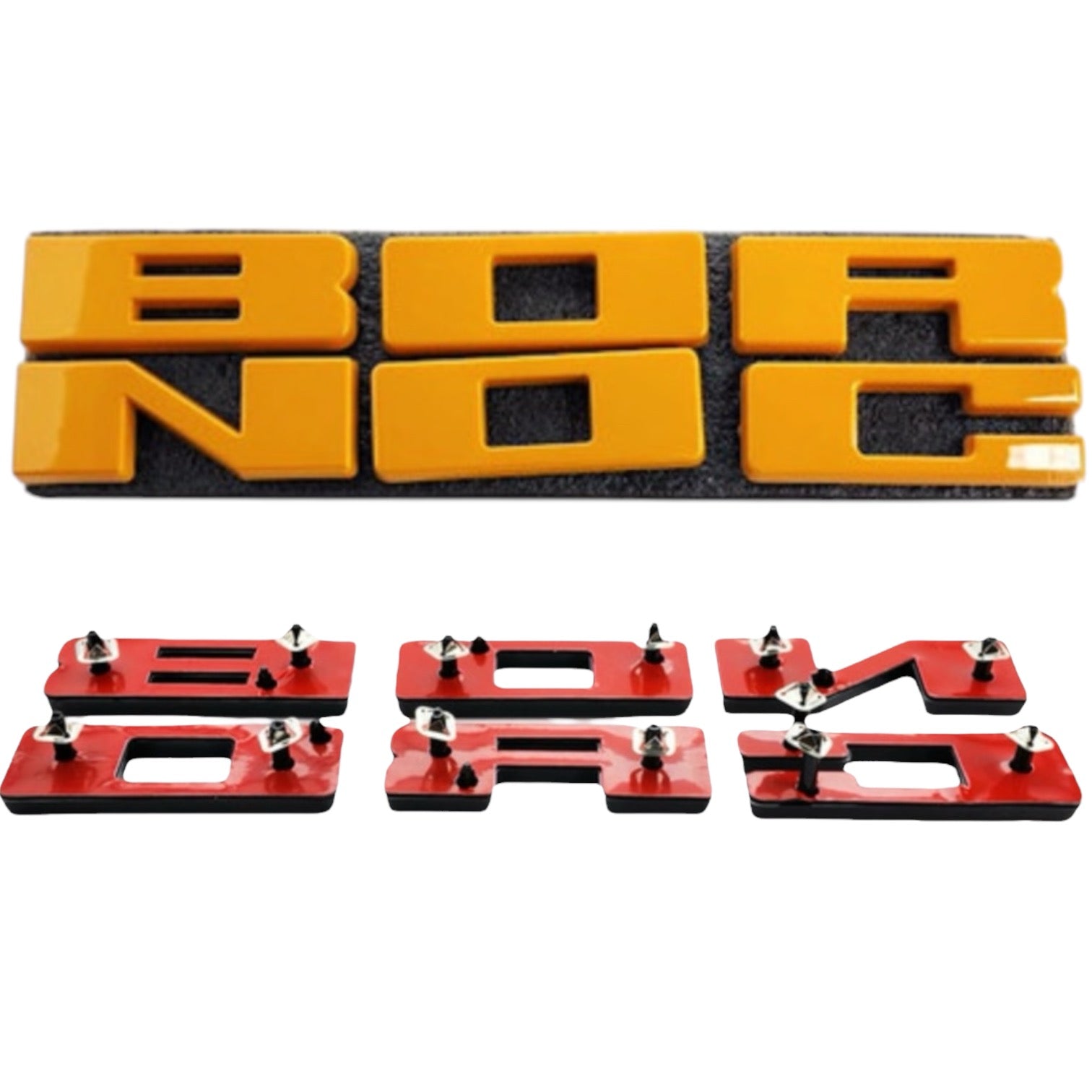 UPR Bronco Grille Replacement Lettering (Cyber Orange) | UPR-3683