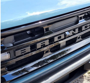 UPR Bronco Grille Replacement Lettering (Matte Black) | UPR-3683-13