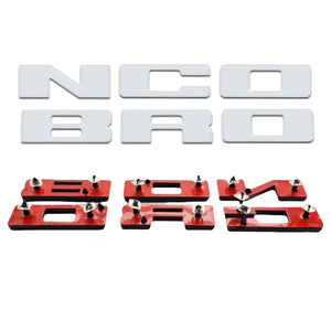 UPR Bronco Grille Replacement Lettering (White) | UPR-3683-14