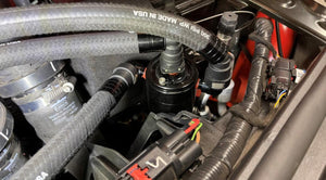 UPR-5030-284-1-CSS · UPR 2022+ Bronco Raptor 3.0L Plug N Play ™ Dual Valve Oil Catch Can w/Clean Side Separator