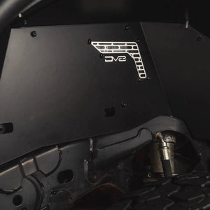 DV8 Offroad Rear Aluminum Inner Fender Liners INFEND-08RB - 2021-2026 Ford Bronco | Black