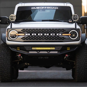 DV8 Offroad Black LED Headlights - 2021+ Ford Bronco | HLCBR-01