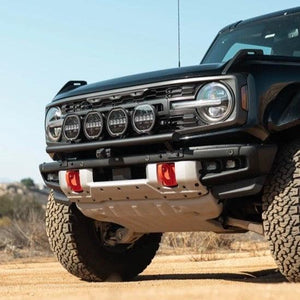 DV8 Offroad LBBR-10 Steel Tube Push Bar Front Bumper - 2021-2026 Ford Bronco