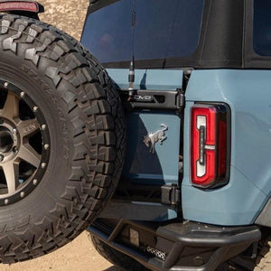 DV8 Offroad TCBR-02 Rear Tire Carrier - 2021-2026 Ford Bronco | Heavy-Duty Swing-Out