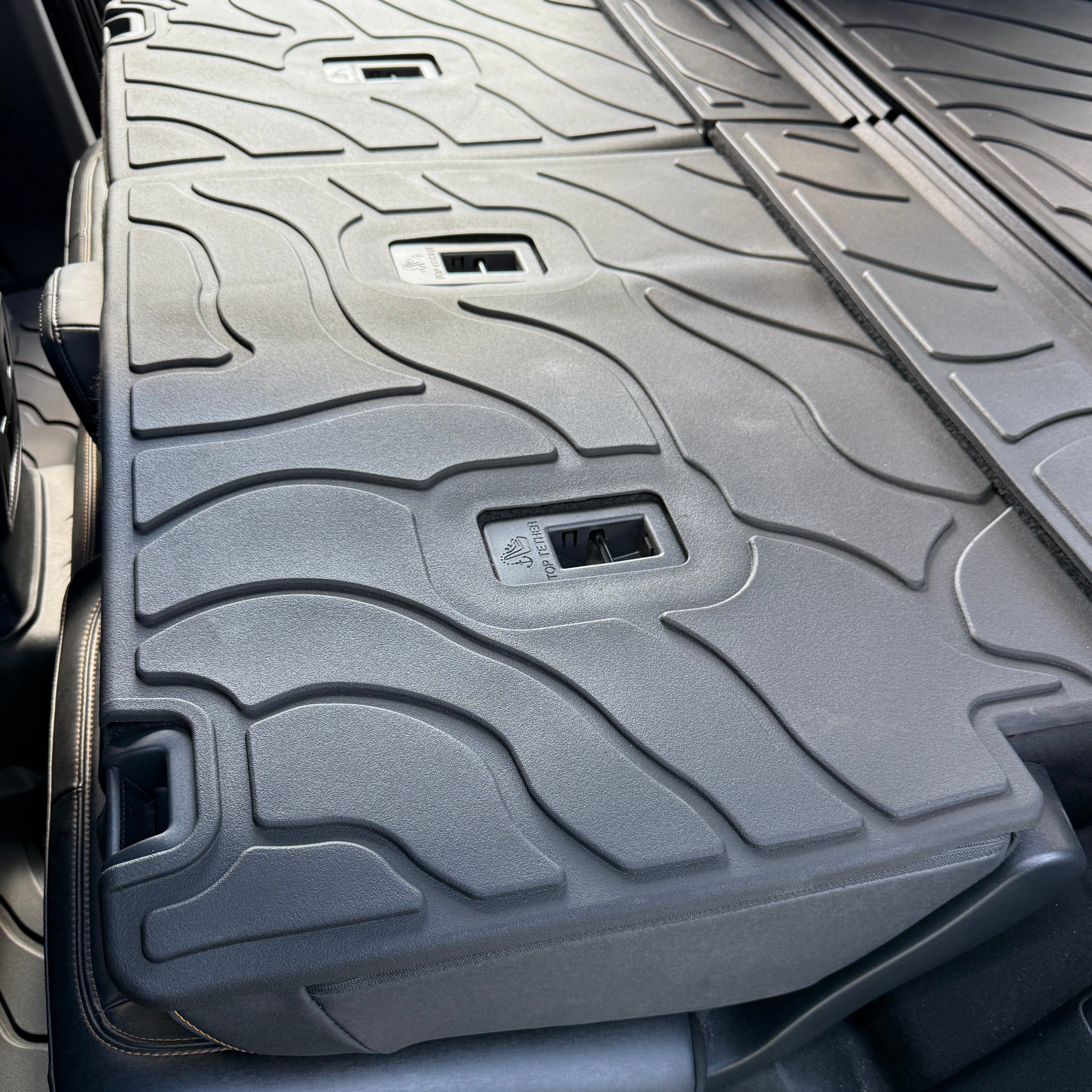 Buckle Up Off-Road Swirl Topographic TPE Rear Seat Protectors for 2021+ Ford Bronco 4 Dr