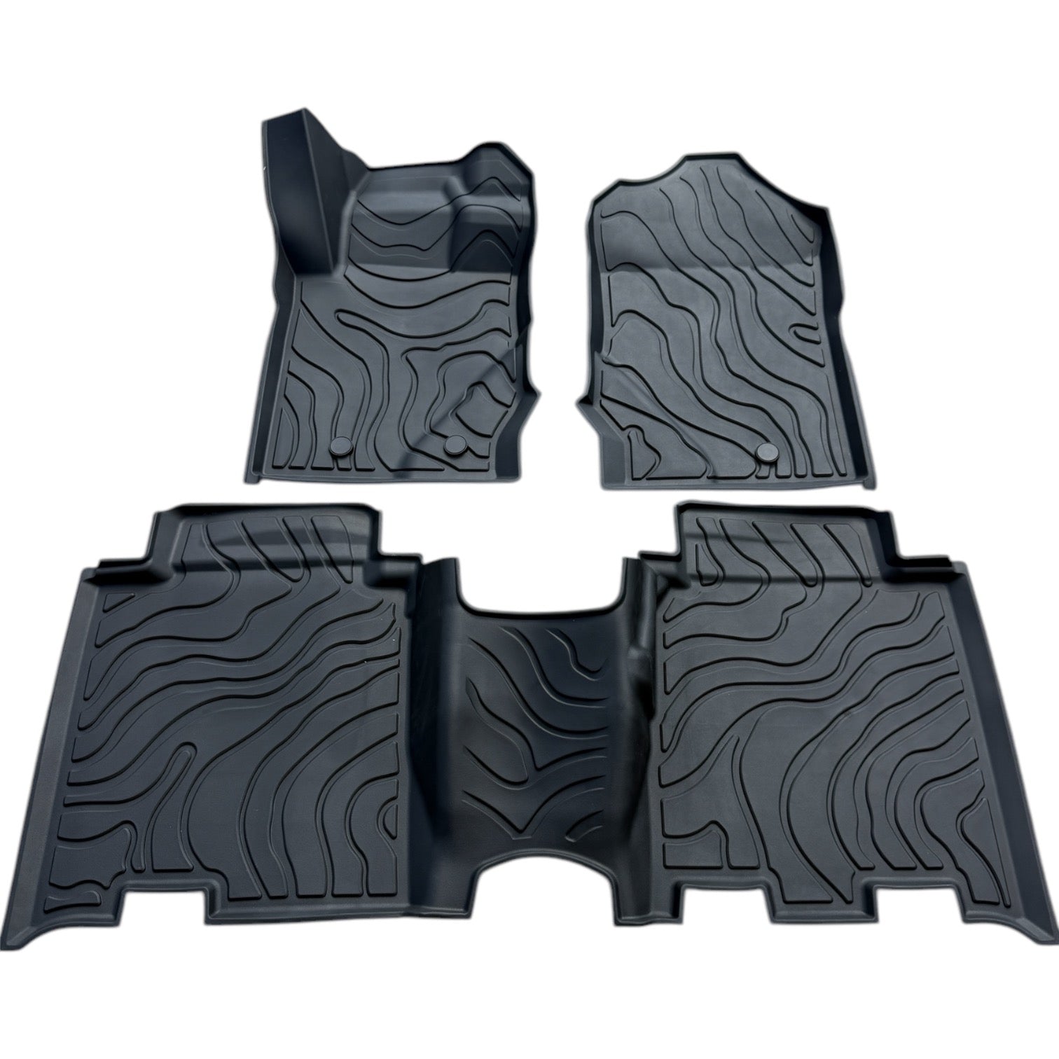 Buckle Up Off-Road Swirl TPE Floor Mats for 2021+ Ford Bronco 4 Dr