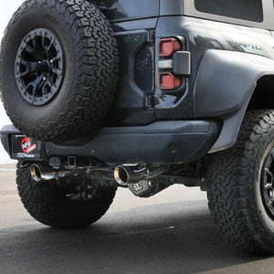 aFe Vulcan Series Cat-Back Exhaust 3in 304SS Polished Tips - 2022+ Ford Bronco V6 3.0L TT
