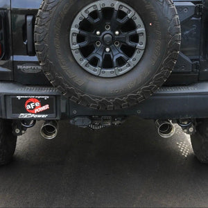 aFe Vulcan Series Cat-Back Exhaust 3in 304SS Polished Tips - 2022+ Ford Bronco V6 3.0L TT