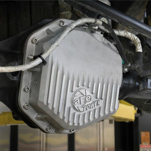 aFe Rear Differential Cover Raw w/ Machined Fins - 2022+ Ford Bronco Raptor V6
