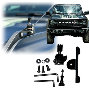 BBM Trail Site Camera or Go Pro Mount Bracket for 2021+ Ford Bronco | bub6ggoprosite