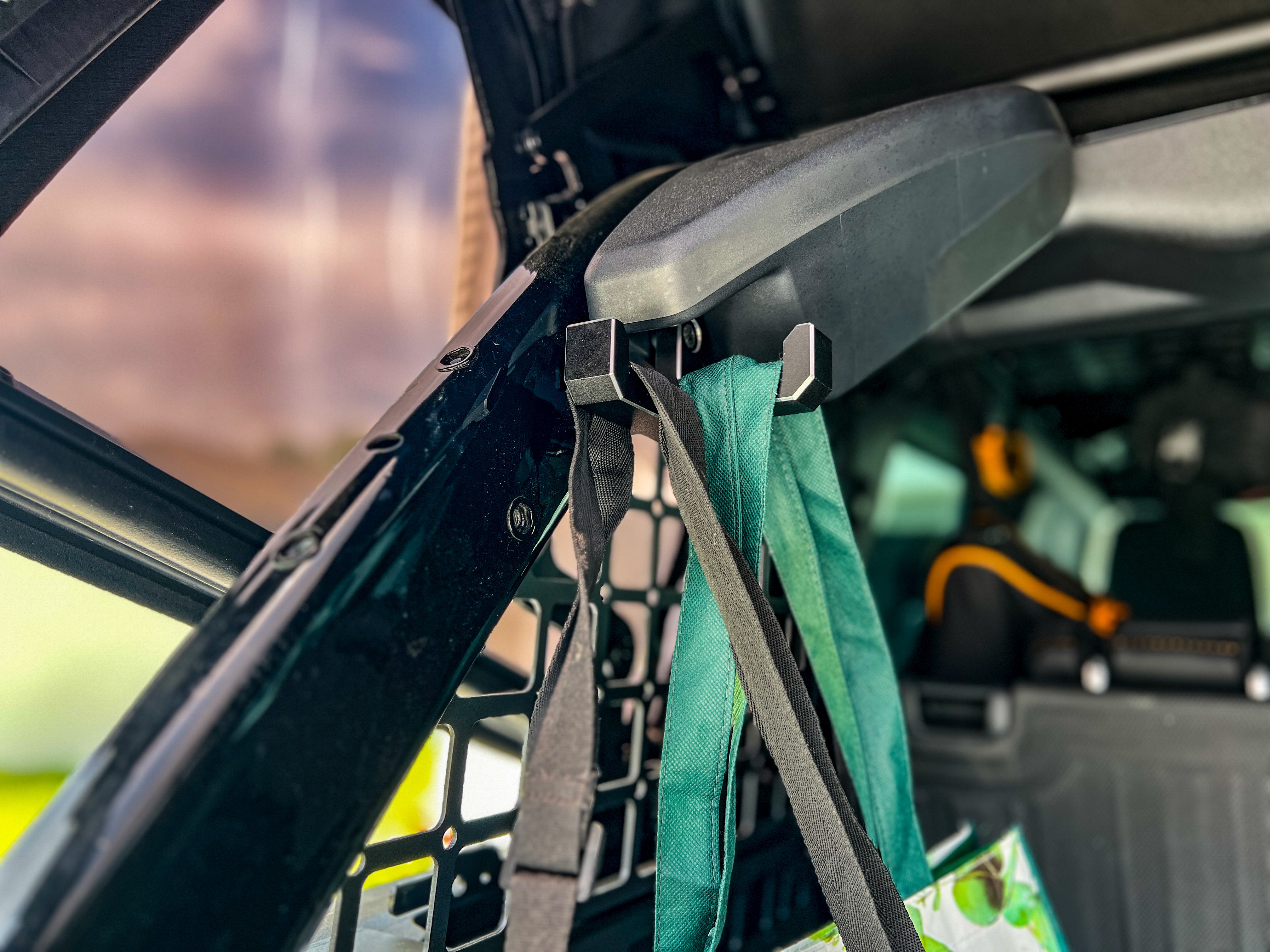 Buckle Up Off-Road Trunk Cargo Hooks T+J Black 4pcs Aluminum Set of 2 for 2021+ Ford Bronco | bub6ghooks4pc