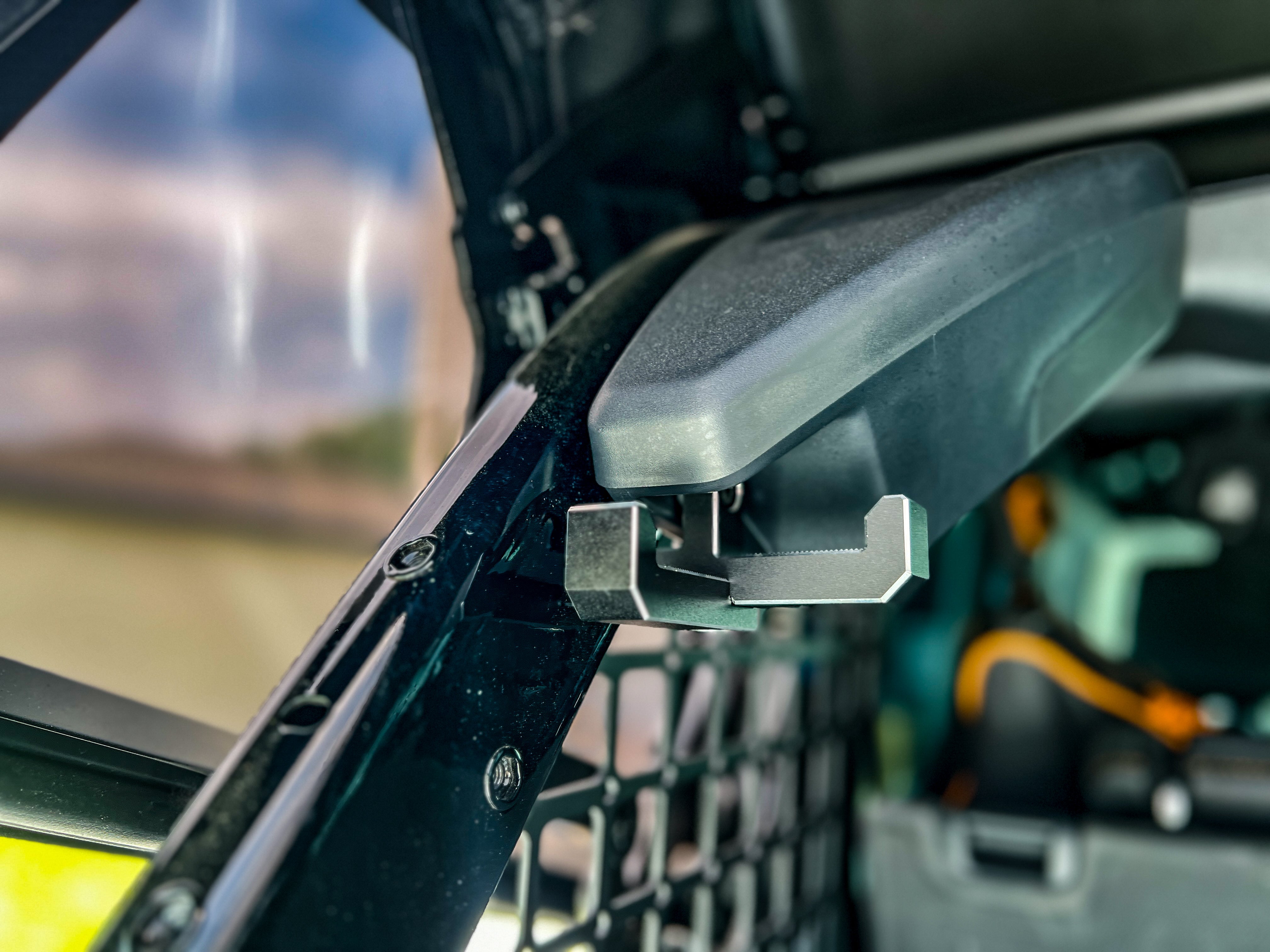 Buckle Up Off-Road Trunk Cargo Hooks T+J Black 4pcs Aluminum Set of 2 for 2021+ Ford Bronco | bub6ghooks4pc