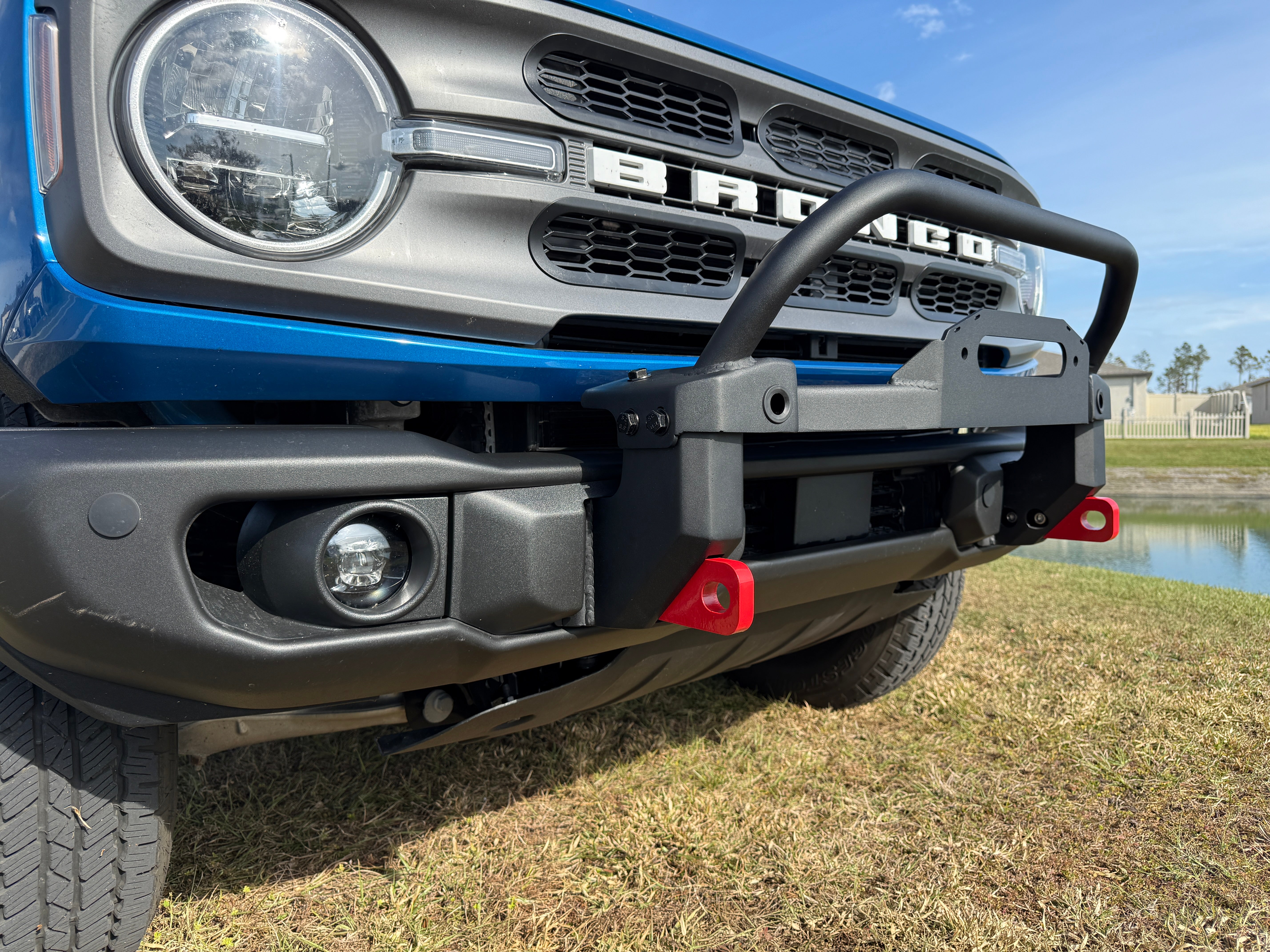 Ford Bronco Winch Mount with Bull Bar | 2021+ Modular Bumper – Buckle Up Off Road