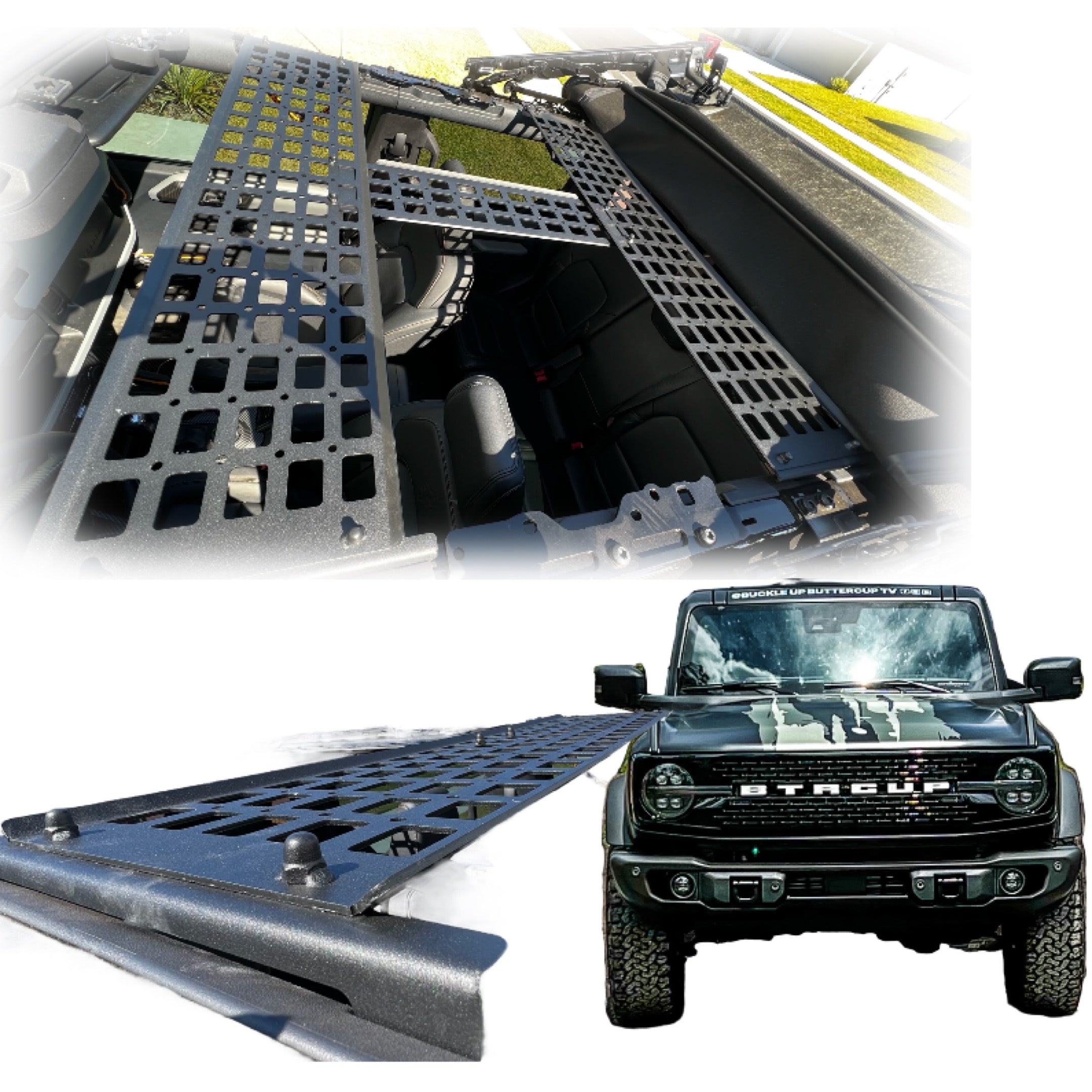 Buckle Up Off-Road Overhead Molle Panel Organizer for 2021+ Ford Bronco 4dr