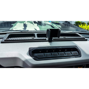 Buckle Up Off-Road Dash Organizer with Phone Mount for 2021+ Ford Bronco without B&O System or Charge Port on dash