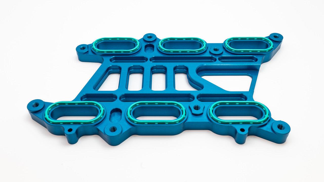 Boomba Racing Intake Manifold Spacer for 2.7L 2021+ Ford Bronco - Blue