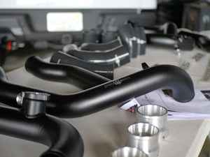 Process West Intercooler Black Piping Kit compatible with Factory Intercooler and Stage 1 PW for 24+ Ranger Raptor 22+ Bronco Raptor | PRW-PWRR01B-pipe