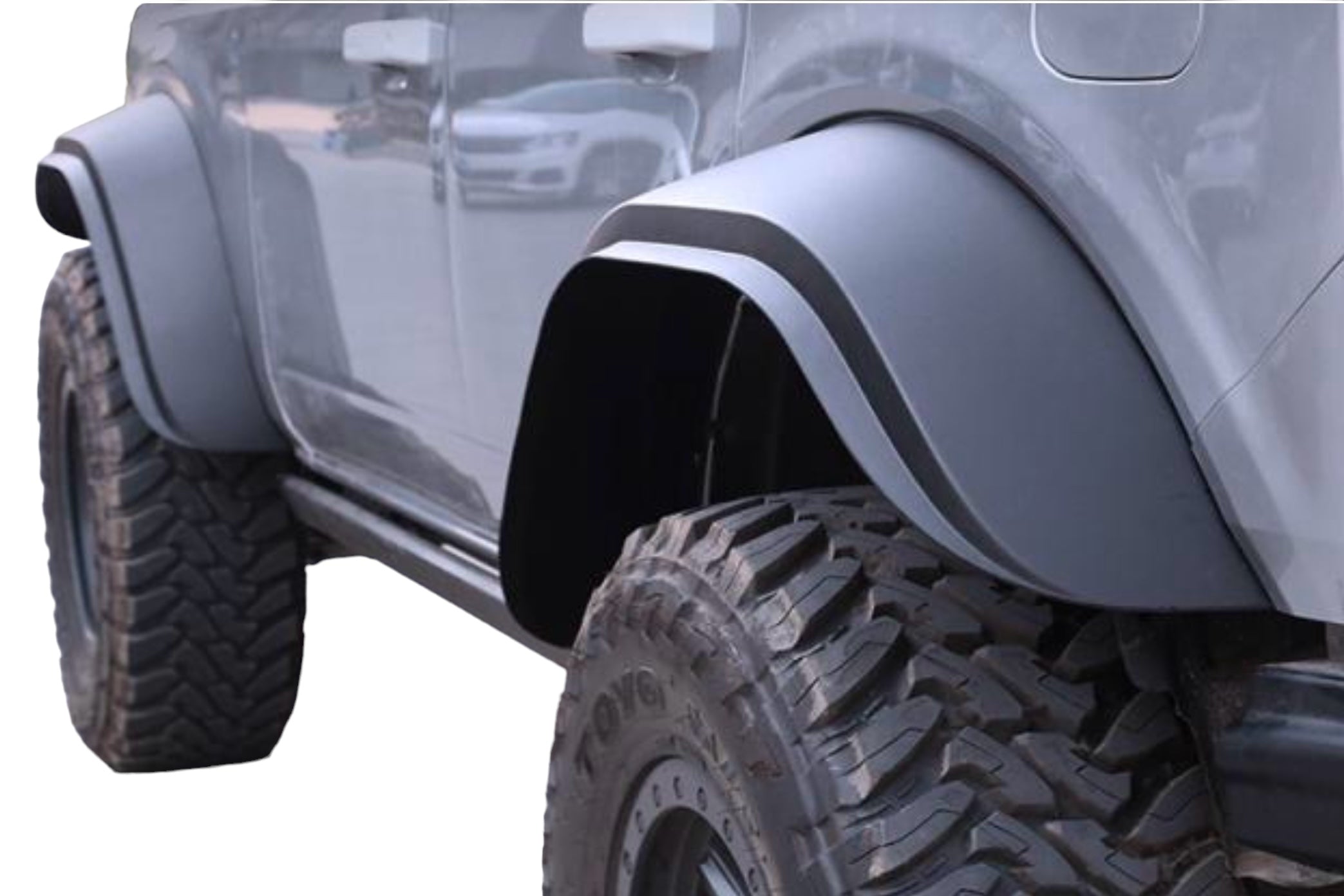 Buckle Up Off-Road Wide Track Flares for 2021+ Ford Bronco Set of 4 | bub6gwflare