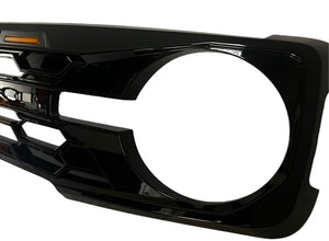 BBM Gloss Black Hex Grille with Amber Lighting for 2021+ Ford Bronco