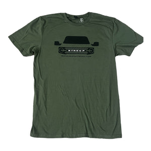 Buckle Up Off-Road Merch BTRCUP Bronco Grille T-Shirt - Military Green - Size Small