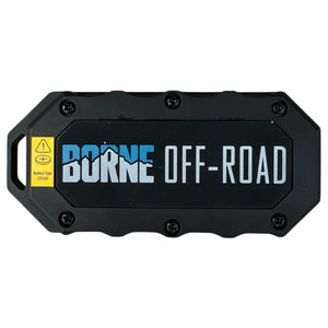 Buckle Up Off-Road Winch Mount Bundle with Borne Off-Road 10K lb Winch with Black Synthetic Rope