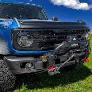 BBM R-Style Grille Matte Black with Amber Lighting for 2021+ Ford Bronco